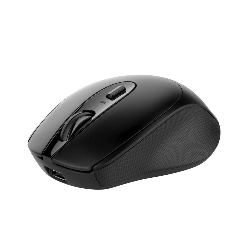 2B (MO186) Dual Mode Bluetooth 2.4GHz Mouse 800 - 1200 - 1600 - 2400 DPI with Rechargeable Battery - Black - ALARABIYA COMPUTER