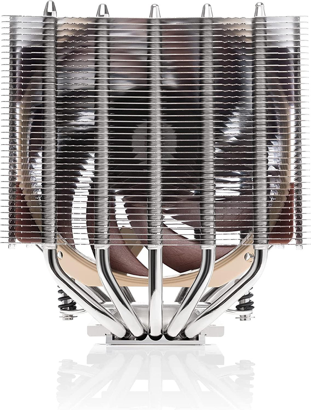 Noctua NH-D12L Low-Height Dual-Tower CPU Cooler (120mm, Brown)