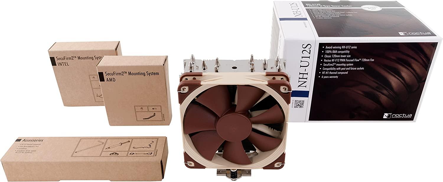 Noctua NH-U12S Premium CPU Cooler with NF-F12 120mm Fan (Brown)