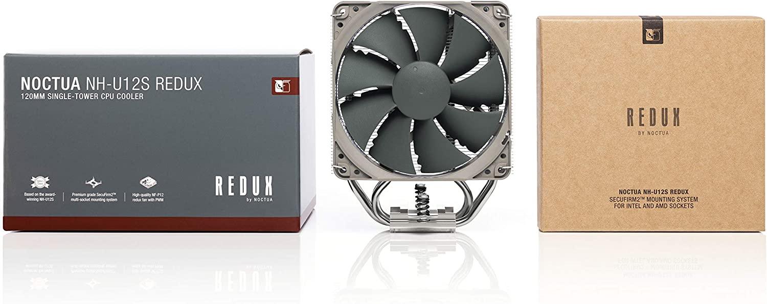 Noctua NH-U12S Redux High Performance CPU Cooler with NF-P12 redux-1700 PWM 120mm Fan (Grey)