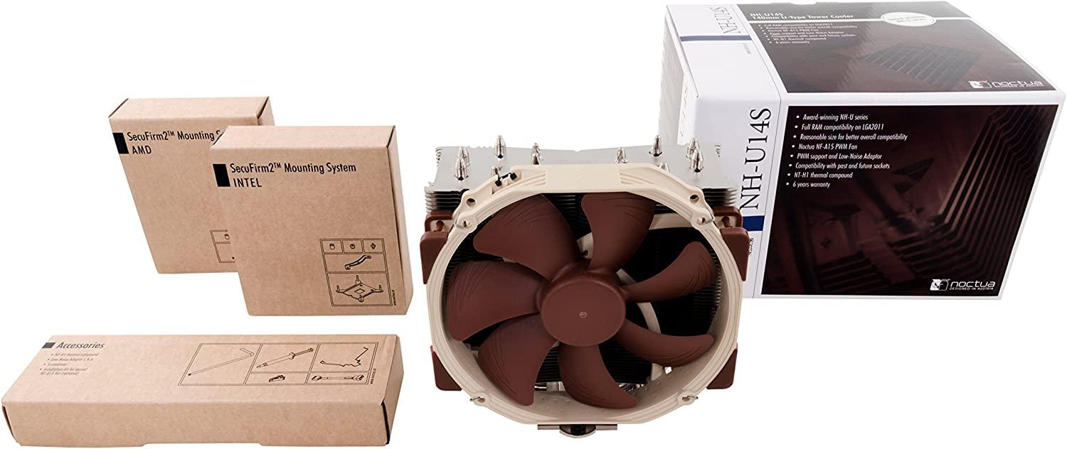Noctua NH-U14S Premium CPU Cooler with NF-A15 140mm Fan (Brown)