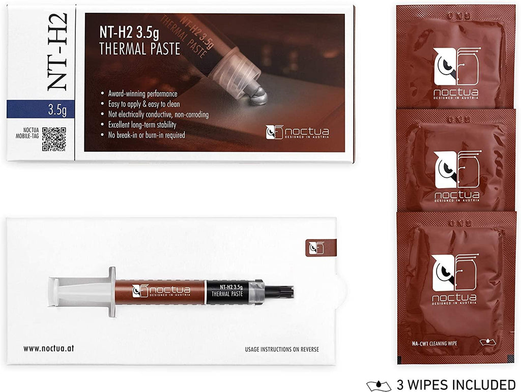 Noctua NT-H2 3.5g Thermal Computer Paste incl. 3 Cleaning Wipes (3.5g)