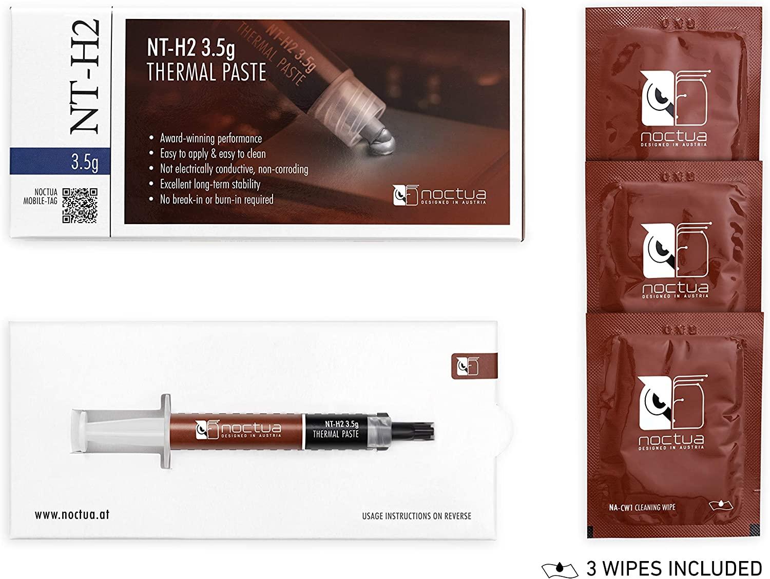 Noctua NT-H2 3.5g Thermal Computer Paste incl. 3 Cleaning Wipes (3.5g)