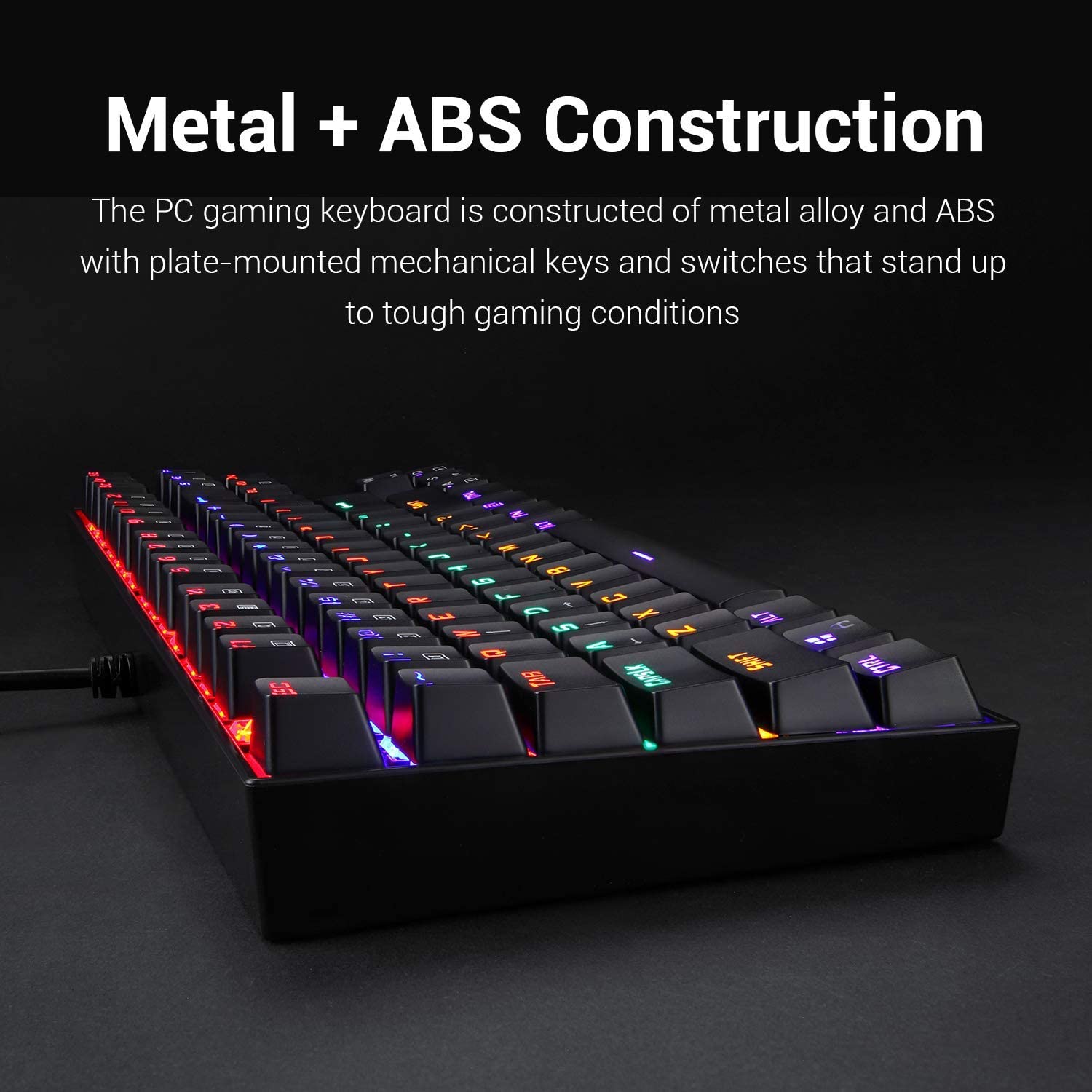 Redragon K552R Kumara RAINBOW Backlit Mechanical Gaming Keyboard