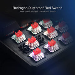 Redragon K608 Valheim Rainbow Gaming Keyboard, 104 Keys Mechanical Keyboard