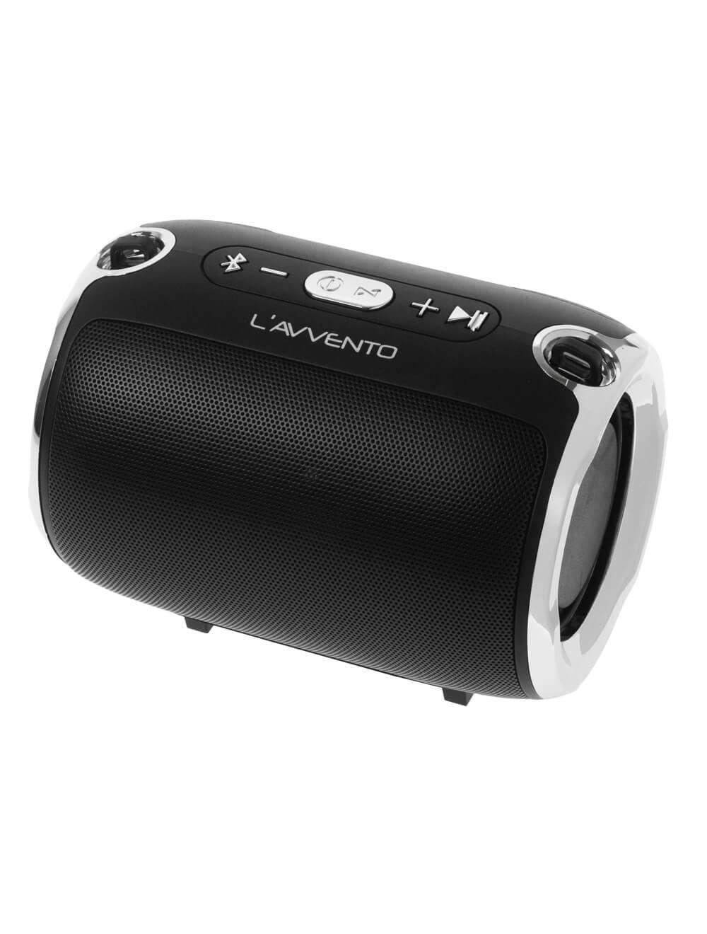 L'avvento (SP337) Portable Bluetooth Speaker with Shoulder Strap - Black - ALARABIYA COMPUTER